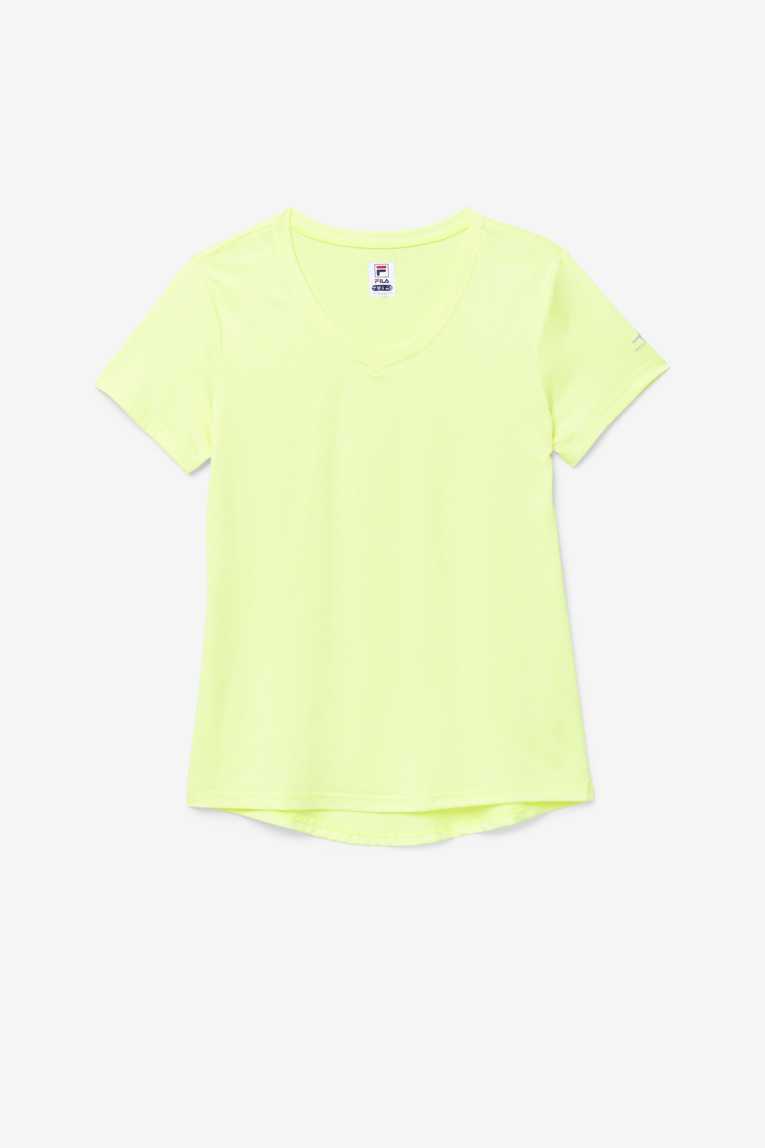 Women's Silky V-neck Pickleball Shirt | Fila 791273186231